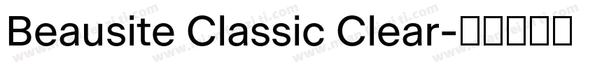Beausite Classic Clear字体转换